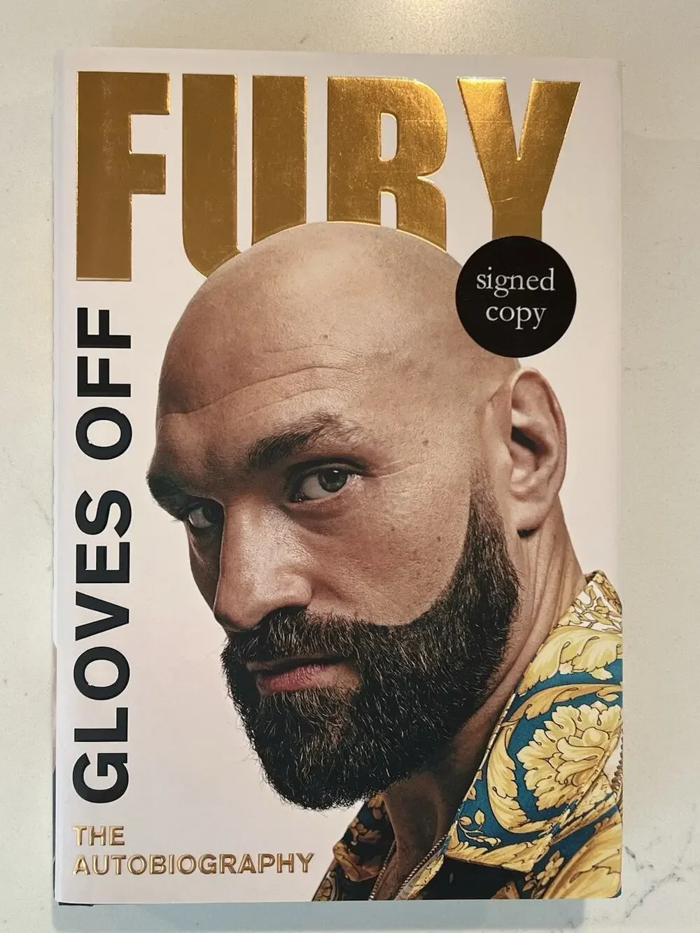 Tyson Fury Boxing Champion Signed Autographed Gloves Off Hardcover New Book 2